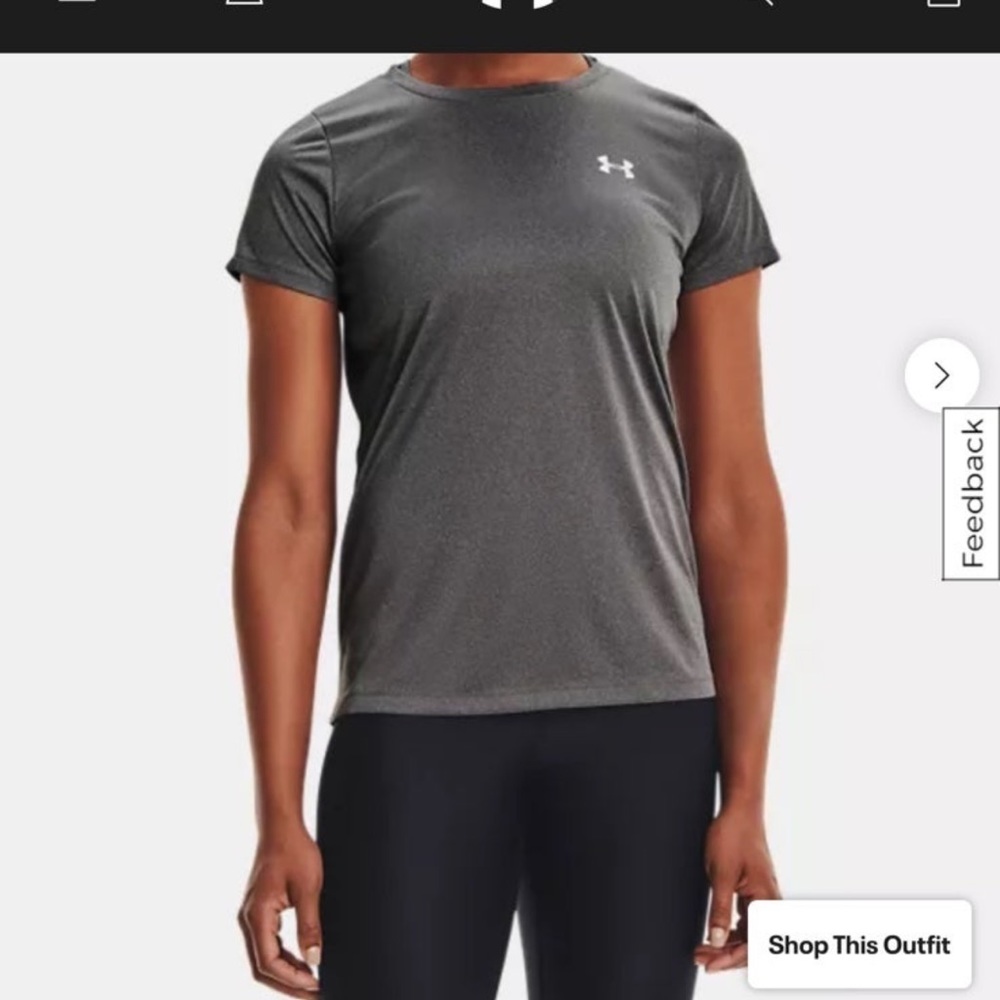 Large Women's UA Velocity Solid Crew Short Sleeve